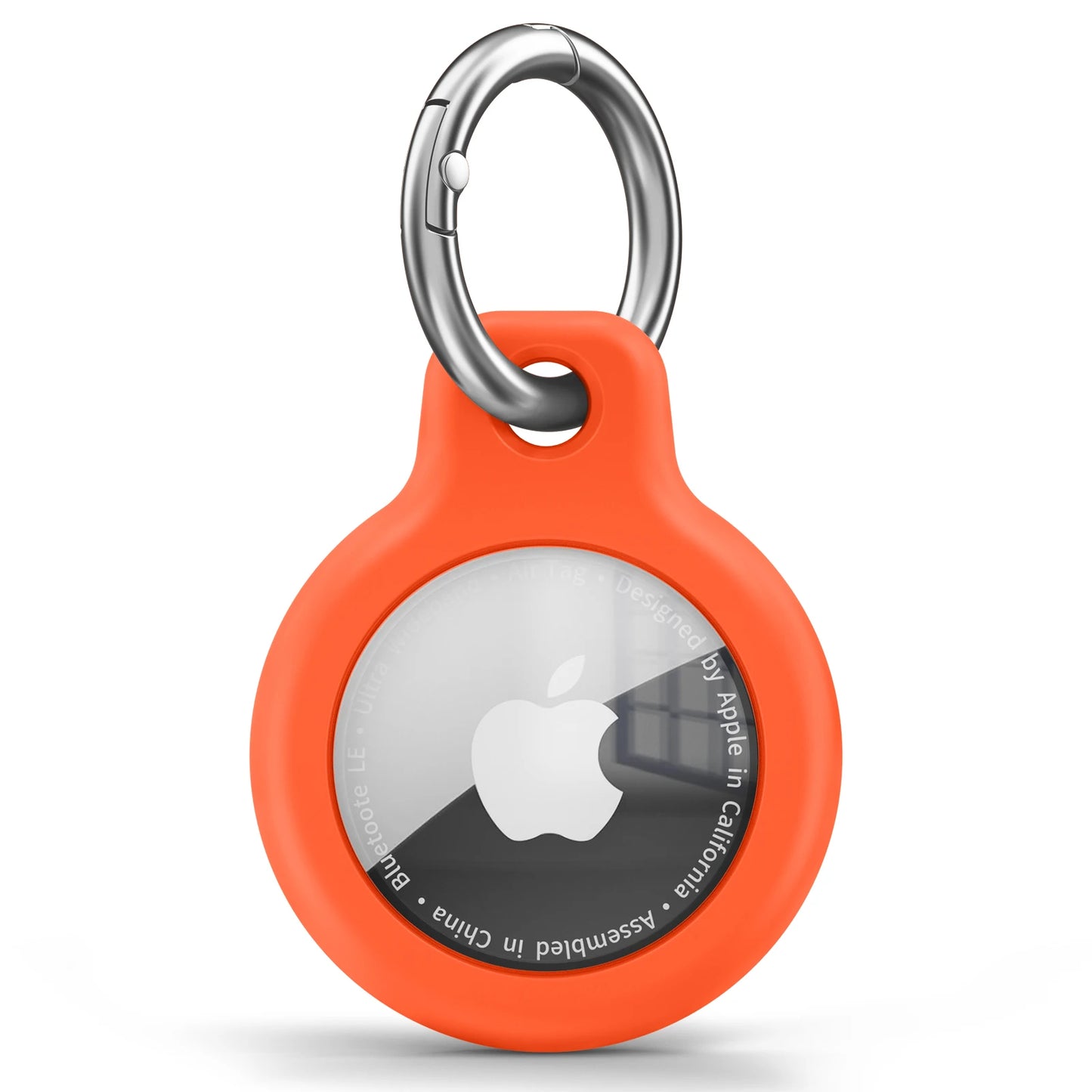 TPU Cover for Apple Air Tag Holder with Keychain Protective Shell Tracker Accessories Anti-Scratch Sleeve for Apple Air Tag Case