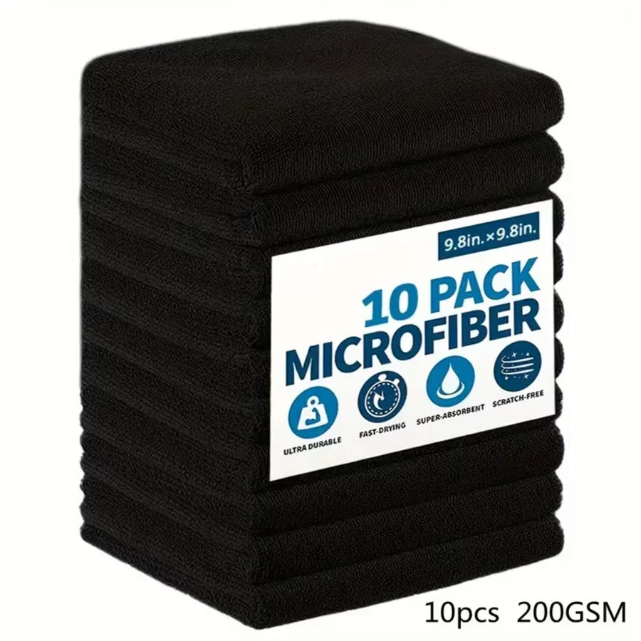 Ultra-Soft Microfiber Cleaning Cloth Set (5, 10, or 20 Pack)