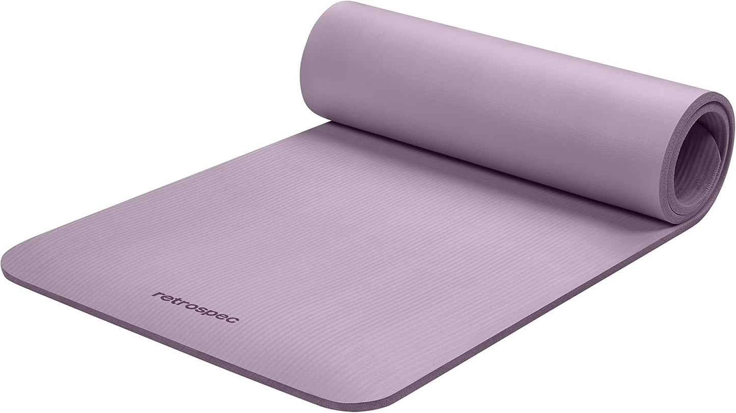 Non-Slip Workout Yoga Mat with Nylon Strap
