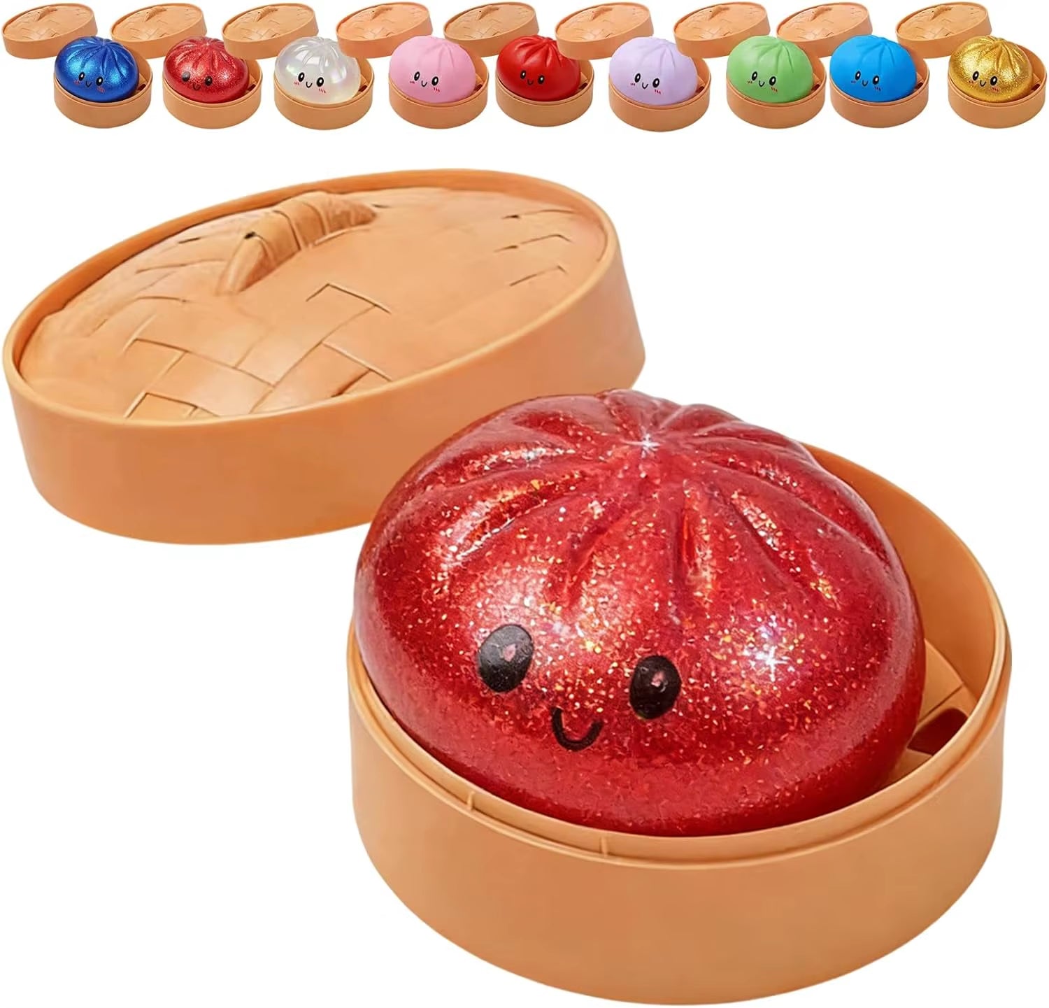 Glitter Dumpling Sensory Squeeze Toy