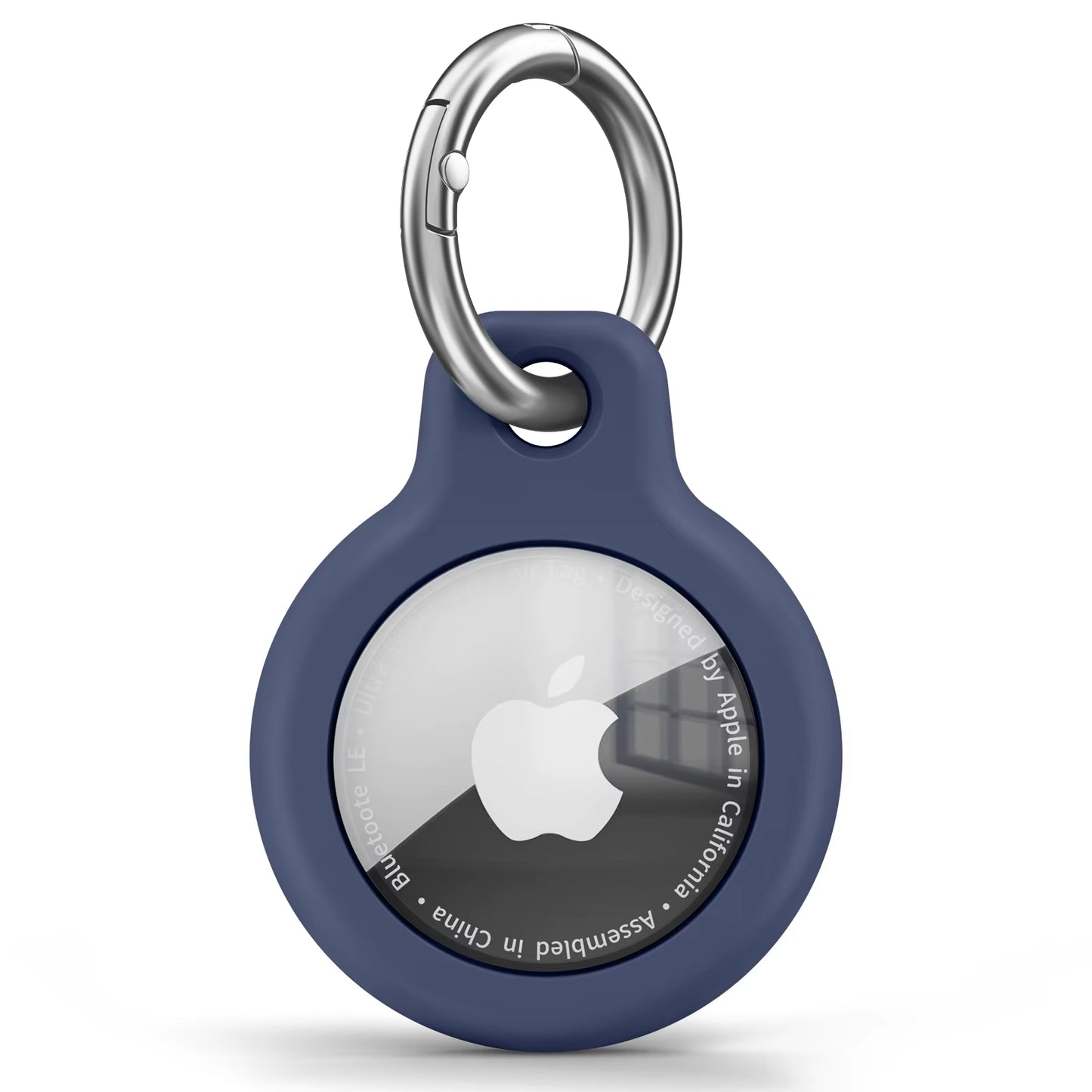 TPU Cover for Apple Air Tag Holder with Keychain Protective Shell Tracker Accessories Anti-Scratch Sleeve for Apple Air Tag Case