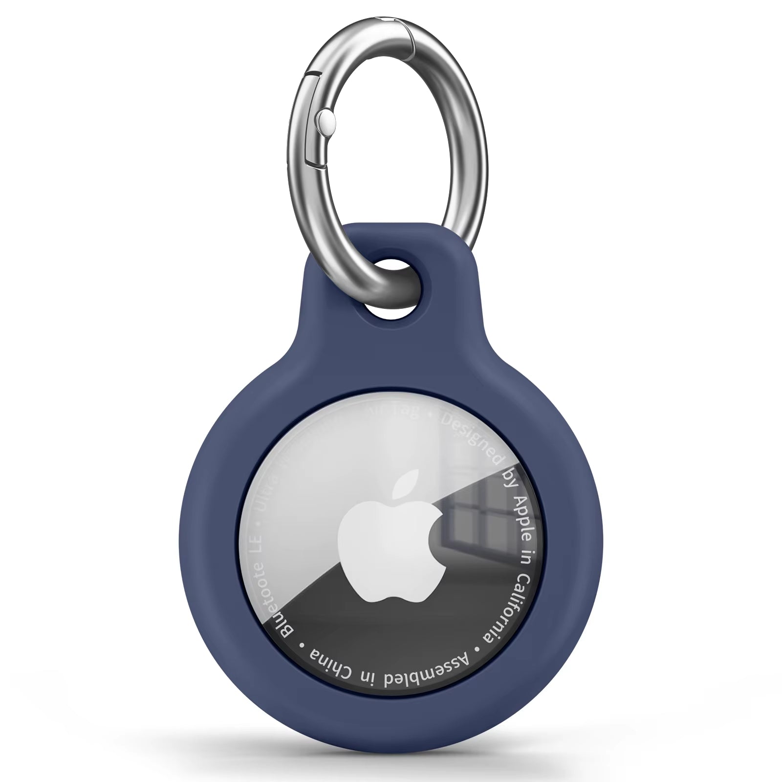 TPU Cover for Apple Air Tag Holder with Keychain Protective Shell Tracker Accessories Anti-Scratch Sleeve for Apple Air Tag Case