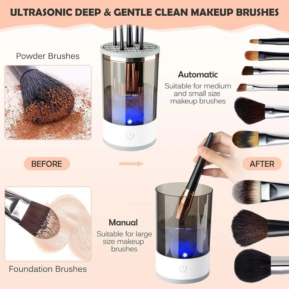 Automatic Electric Makeup Brush Cleaning Machine Fast Dryer