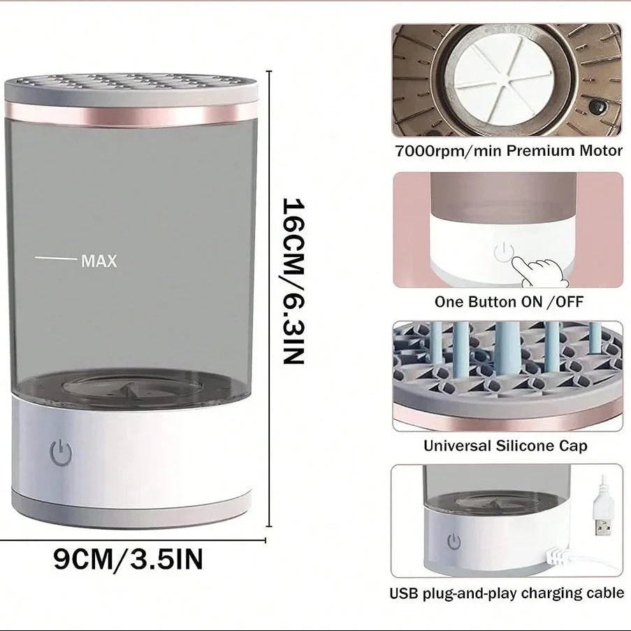 Automatic Electric Makeup Brush Cleaning Machine Fast Dryer