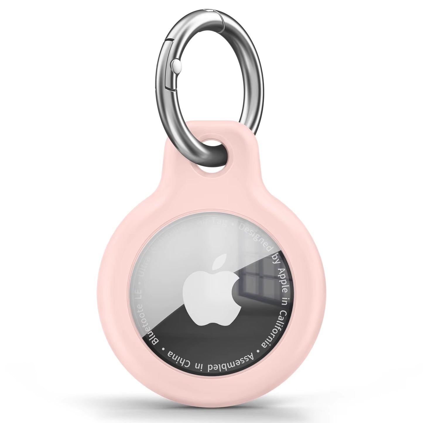 TPU Cover for Apple Air Tag Holder with Keychain Protective Shell Tracker Accessories Anti-Scratch Sleeve for Apple Air Tag Case